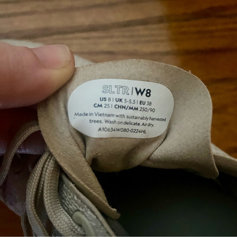 Allbirds SuperLight Tree Runners Beige Knit Sneakers - Picture 7 of 7
